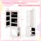 MDF Wood Kids Vanity Set with Mirror, Stool and Jewelry Cabinet